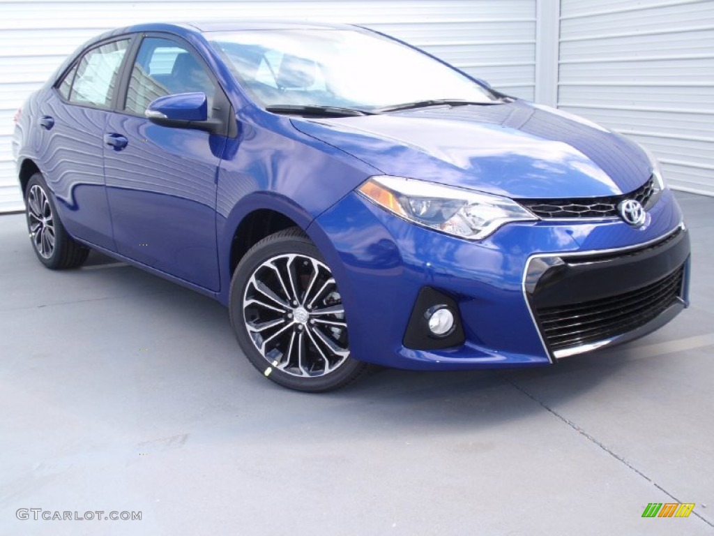 2014 Corolla S - Blue Crush Metallic / Black photo #1
