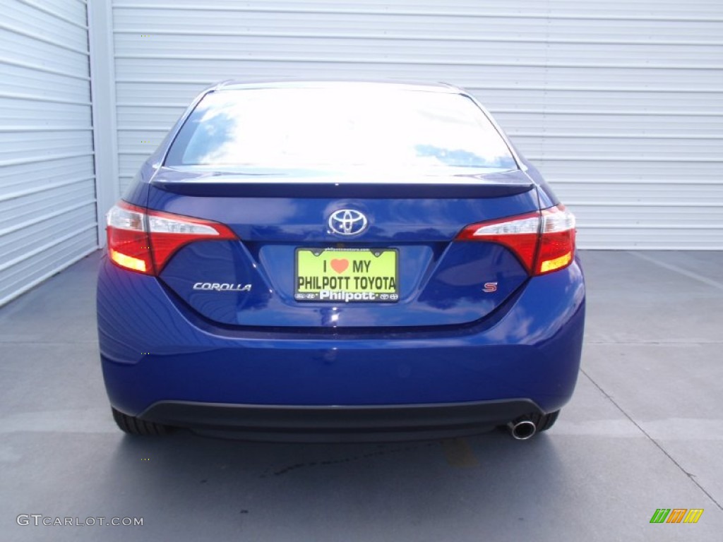 2014 Corolla S - Blue Crush Metallic / Black photo #5