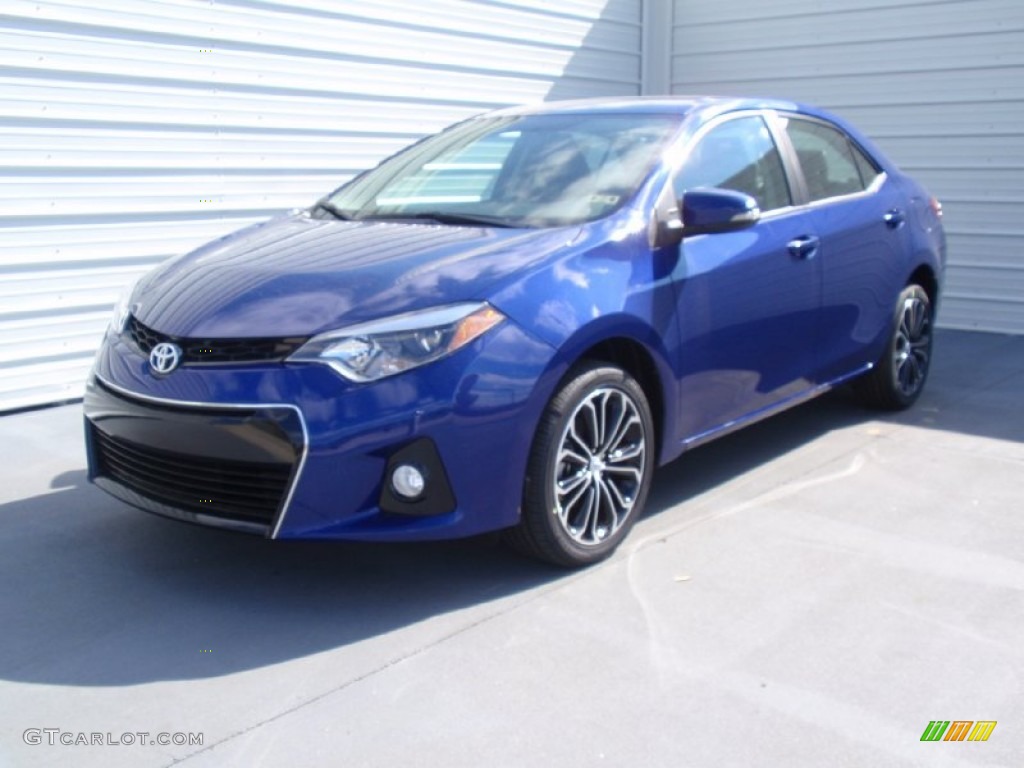 2014 Corolla S - Blue Crush Metallic / Black photo #7