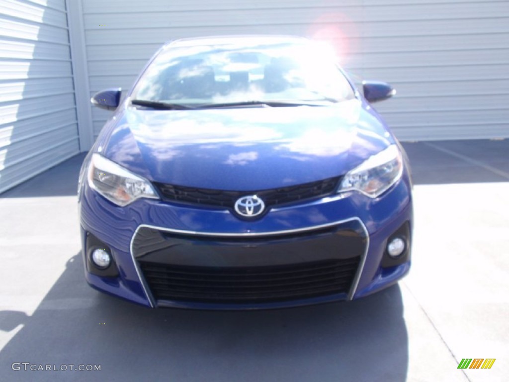 2014 Corolla S - Blue Crush Metallic / Black photo #8