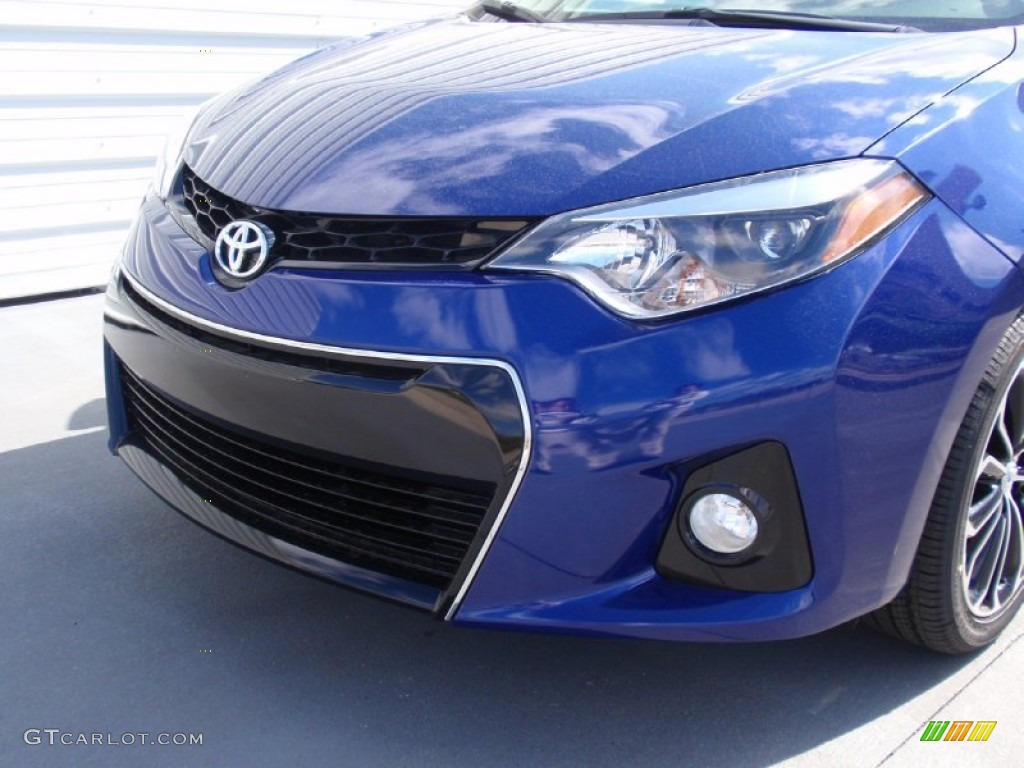 2014 Corolla S - Blue Crush Metallic / Black photo #11
