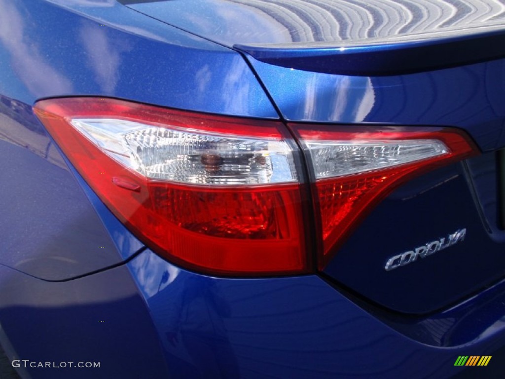 2014 Corolla S - Blue Crush Metallic / Black photo #13