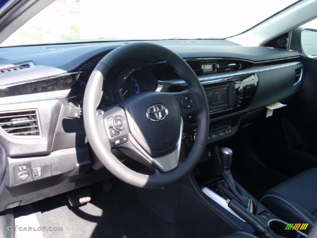 2014 Corolla S - Blue Crush Metallic / Black photo #25