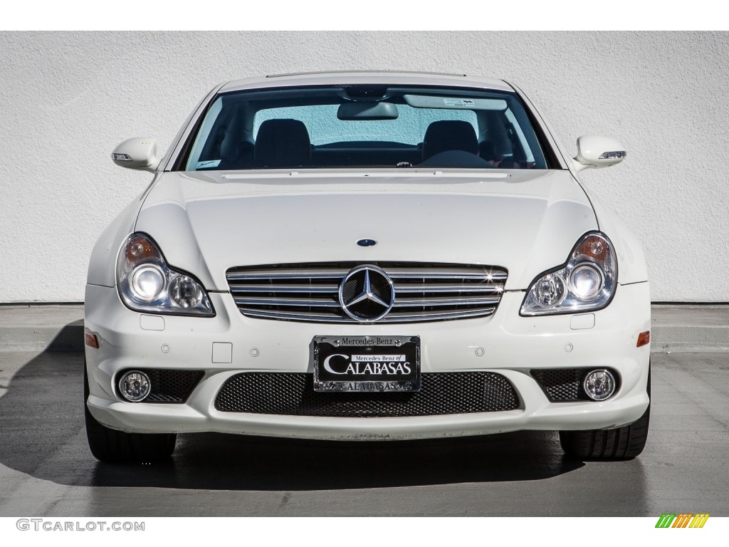 2008 CLS 550 - Arctic White / Sunset Red photo #2