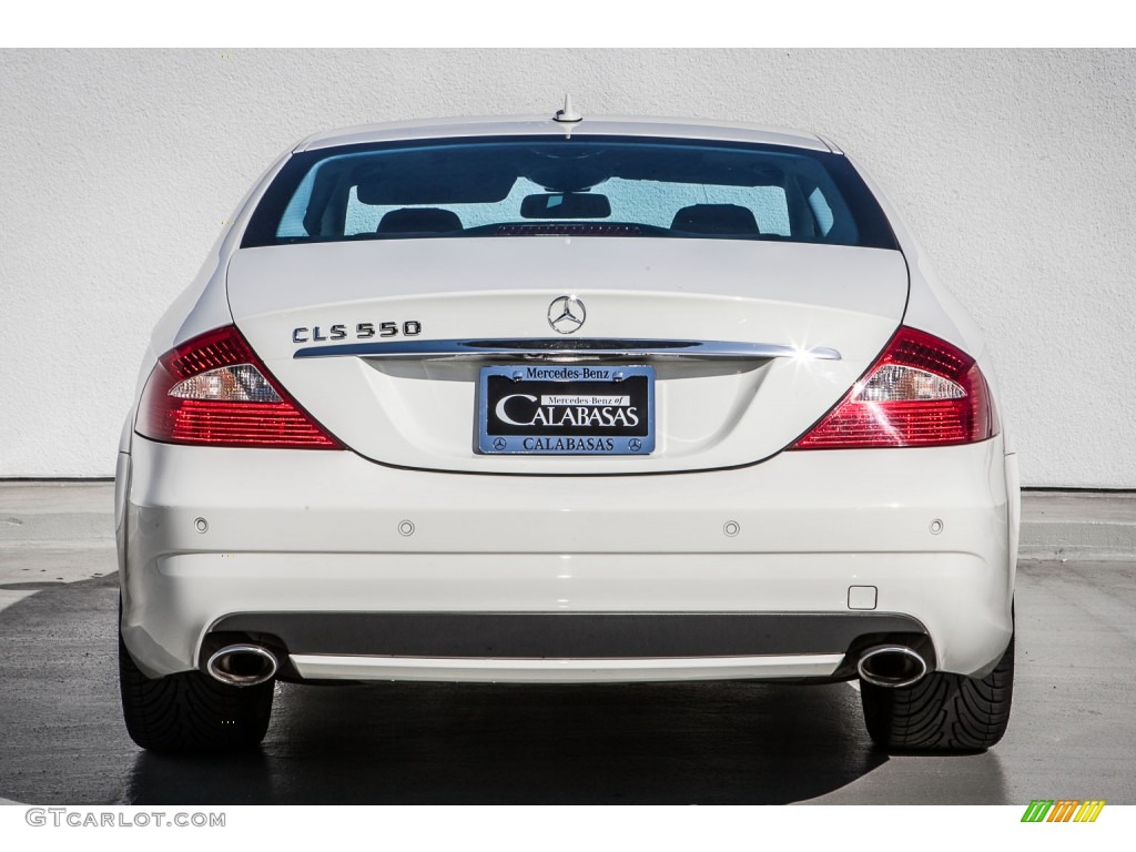 2008 CLS 550 - Arctic White / Sunset Red photo #3