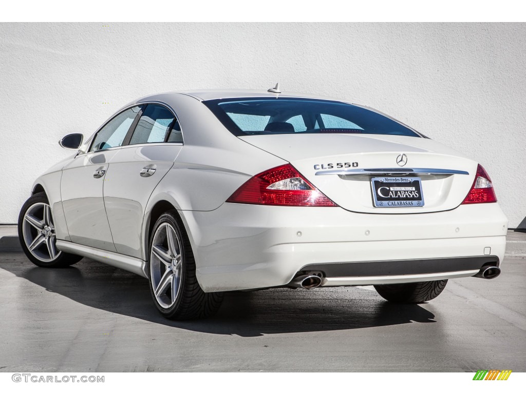 2008 CLS 550 - Arctic White / Sunset Red photo #10