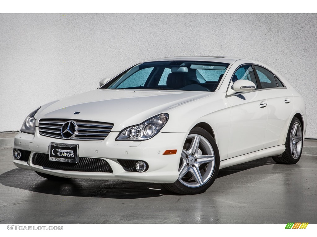 2008 CLS 550 - Arctic White / Sunset Red photo #13