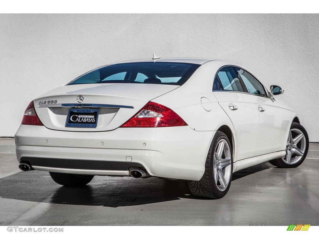 2008 CLS 550 - Arctic White / Sunset Red photo #14