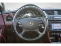 2008 Mercedes-Benz CLS Sunset Red Interior Steering Wheel Photo