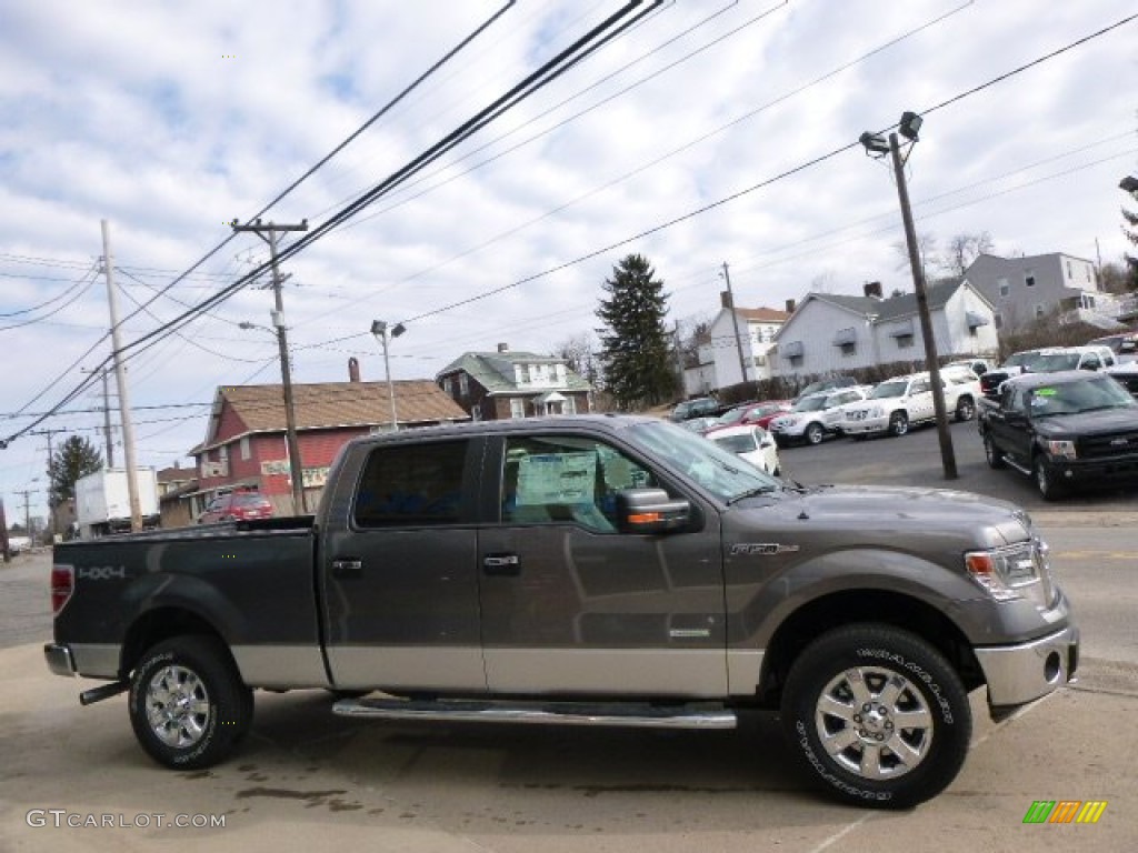 2014 F150 XLT SuperCrew 4x4 - Sterling Grey / Steel Grey photo #4