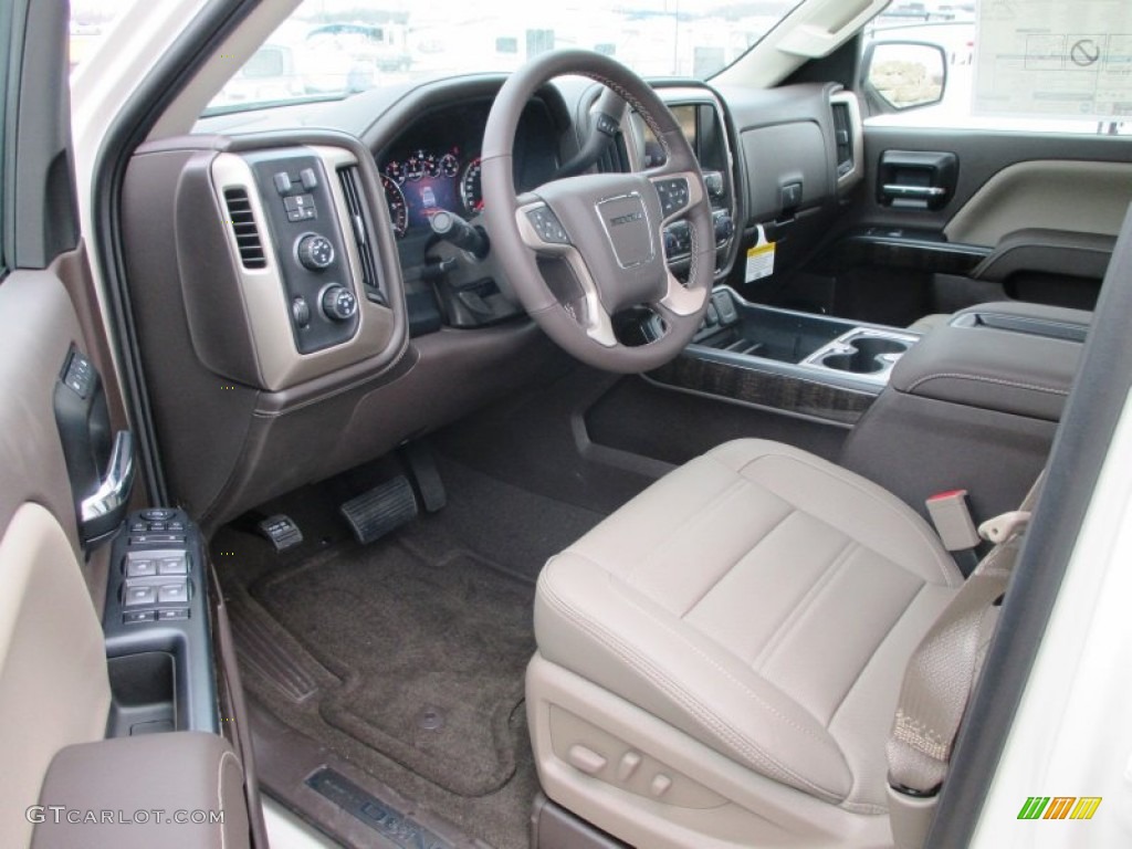 Cocoa/Dune Interior 2014 GMC Sierra 1500 Denali Crew Cab 4x4 Photo #91548062