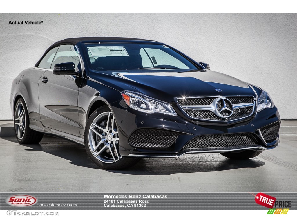 2014 E 550 Cabriolet - Black / Black photo #1