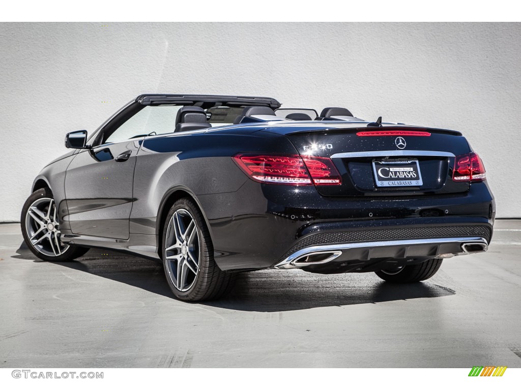 2014 E 550 Cabriolet - Black / Black photo #2