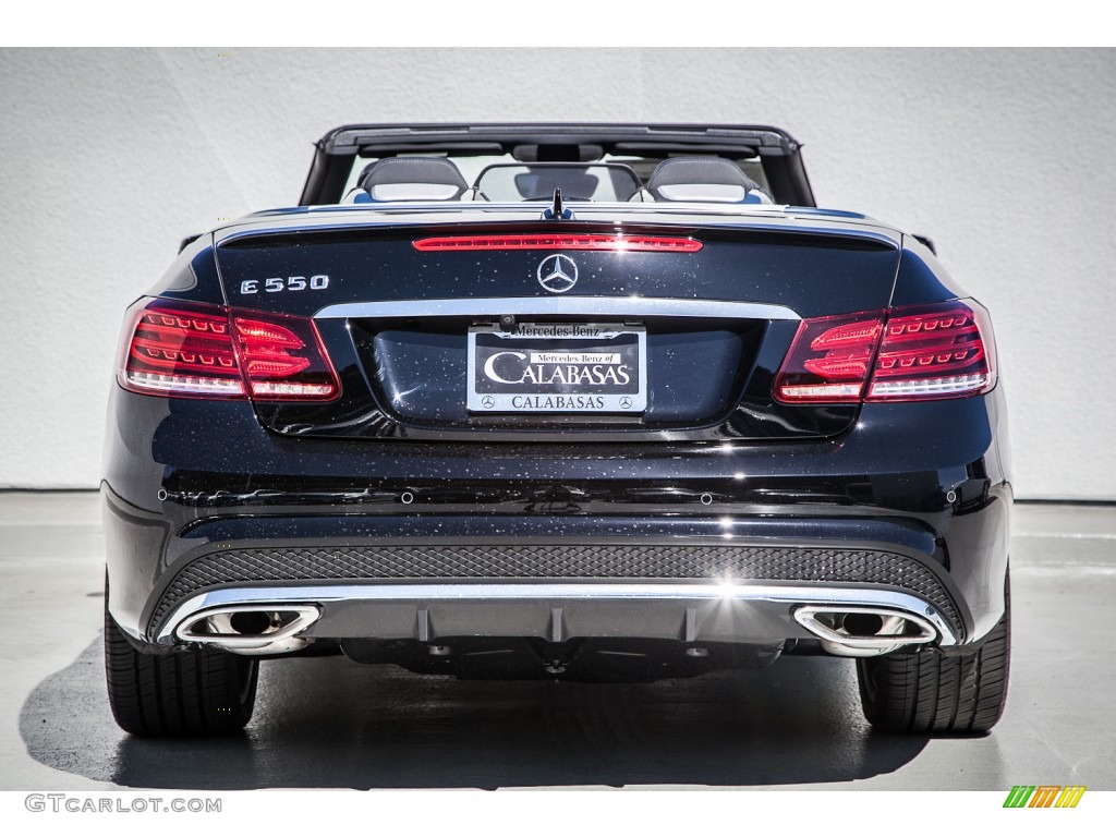 2014 E 550 Cabriolet - Black / Black photo #3