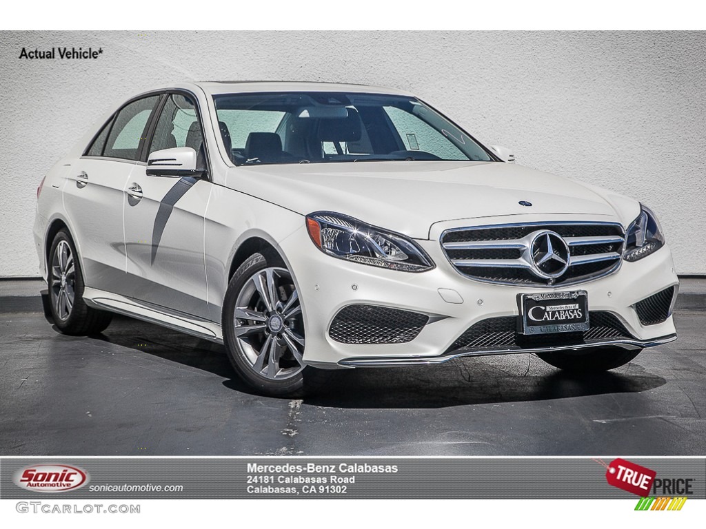 2014 E E250 BlueTEC Sedan - Polar White / Black photo #1