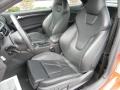 Black Silk Nappa Leather Interior Photo for 2011 Audi S5 #91554269