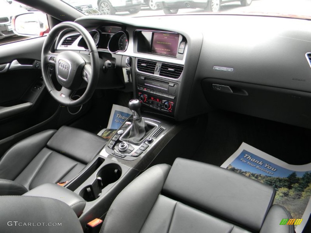 2011 Audi S5 4.2 FSI quattro Coupe Black Silk Nappa Leather Dashboard Photo #91554287
