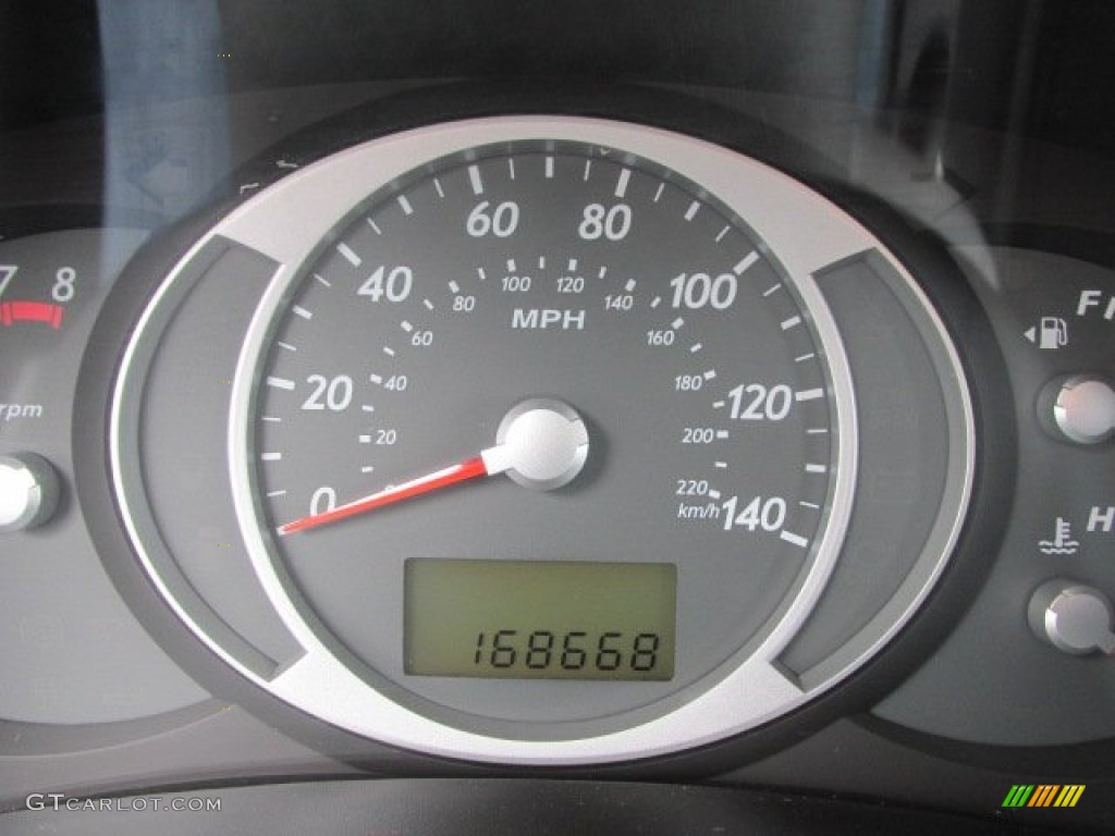 2007 Tucson SE 4WD - Alpine Frost Blue Metallic / Gray photo #25