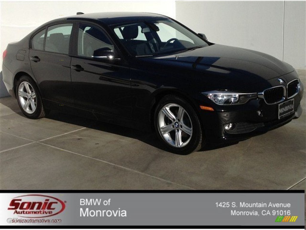 2014 3 Series 320i Sedan - Jet Black / Black photo #1