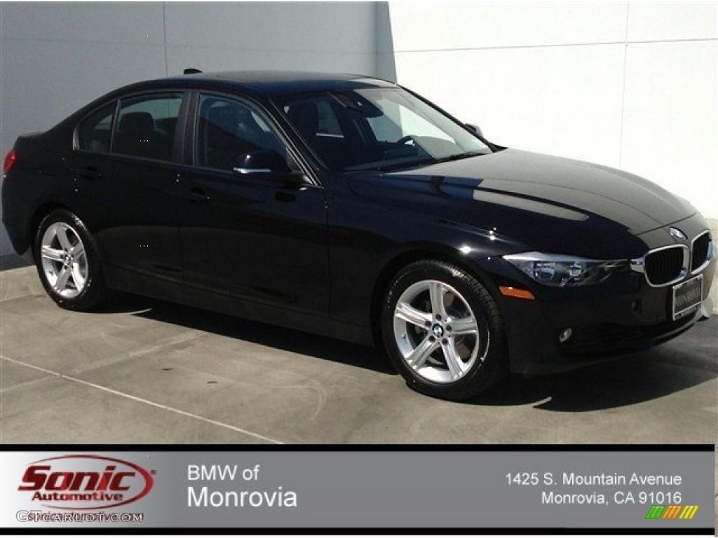 2014 3 Series 328i Sedan - Jet Black / Black photo #1