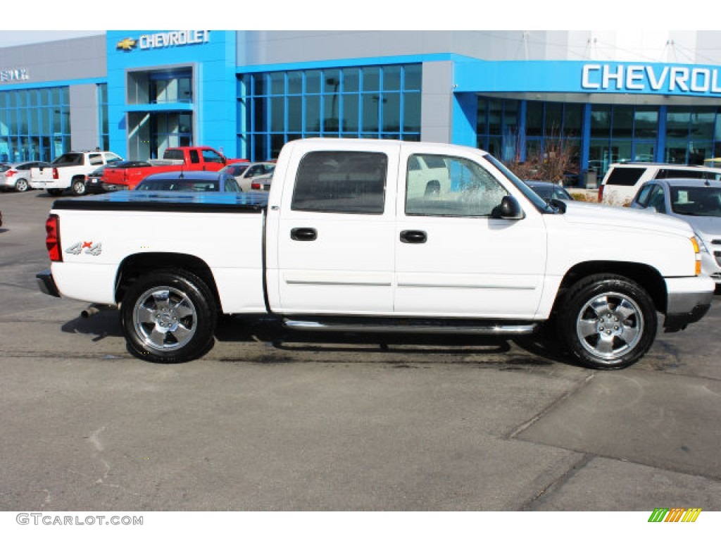 2007 Silverado 1500 Classic LS Crew Cab 4x4 - Summit White / Dark Charcoal photo #1