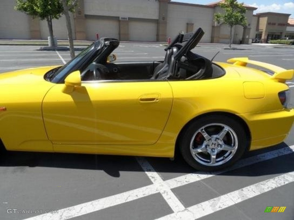 2002 S2000 Roadster - Spa Yellow / Black photo #2
