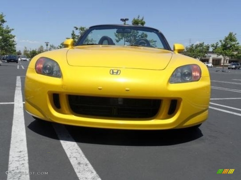 2002 S2000 Roadster - Spa Yellow / Black photo #4