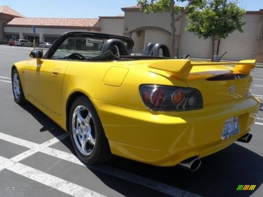 2002 S2000 Roadster - Spa Yellow / Black photo #7