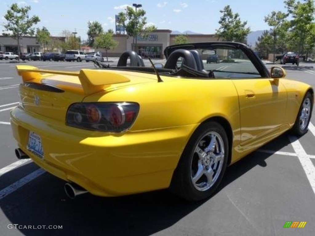 2002 S2000 Roadster - Spa Yellow / Black photo #8