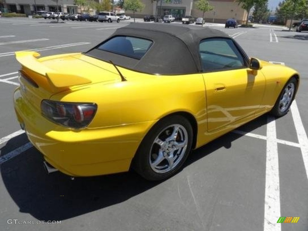 2002 S2000 Roadster - Spa Yellow / Black photo #9