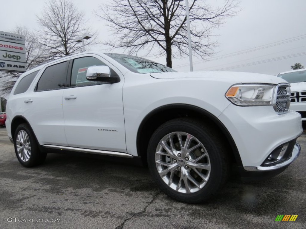 Bright White 2014 Dodge Durango Citadel Exterior Photo #91561406