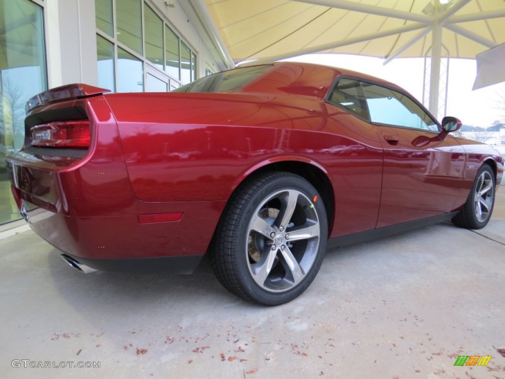2014 Challenger R/T 100th Anniversary Edition - High Octane Red Pearl / Anniversary Dark Slate Gray/Foundry Black photo #2