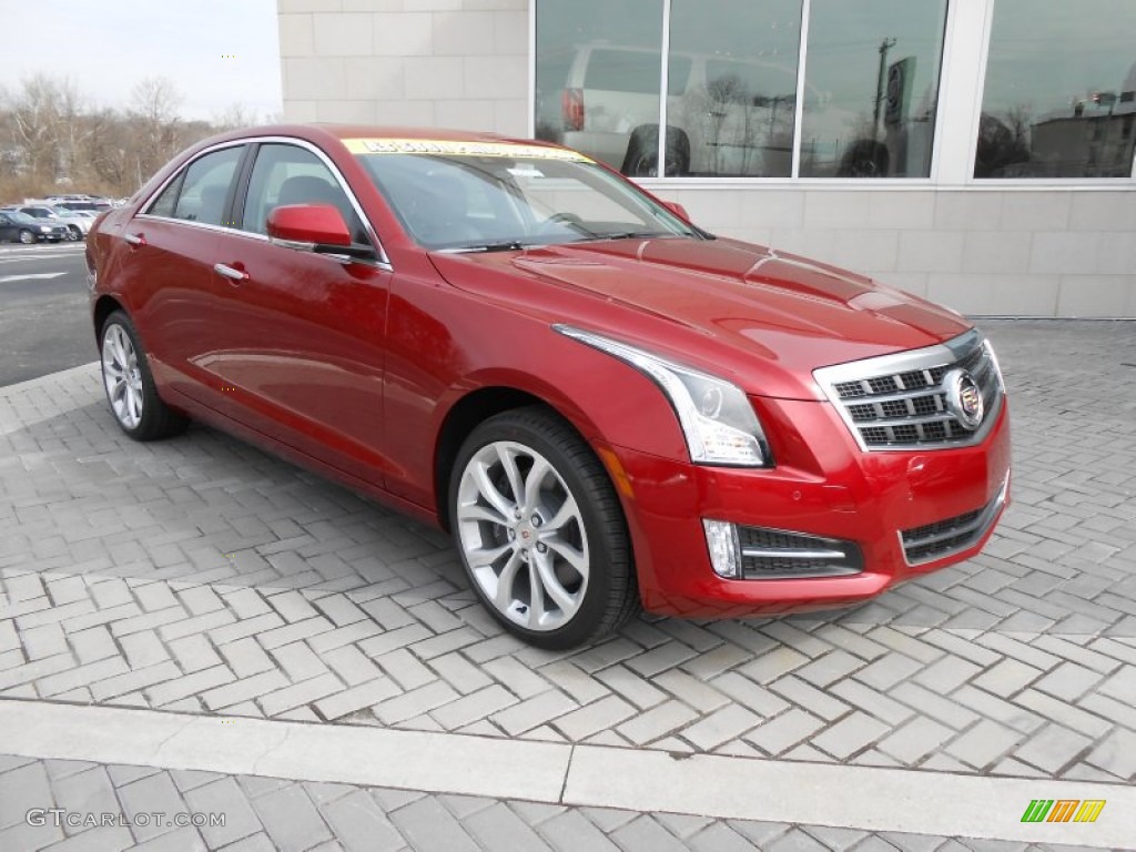 Red Obsession Tintcoat 2014 Cadillac ATS 2.0L Turbo AWD Exterior Photo #91563197
