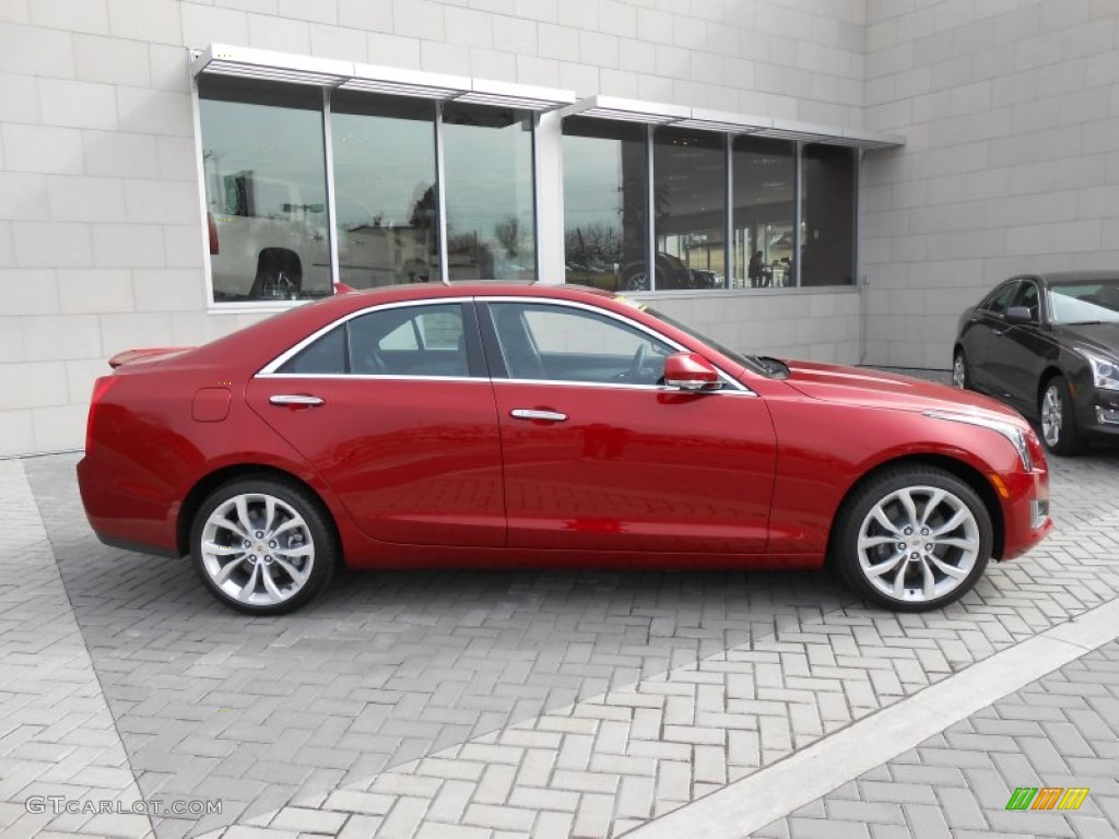 Red Obsession Tintcoat 2014 Cadillac ATS 2.0L Turbo AWD Exterior Photo #91563219