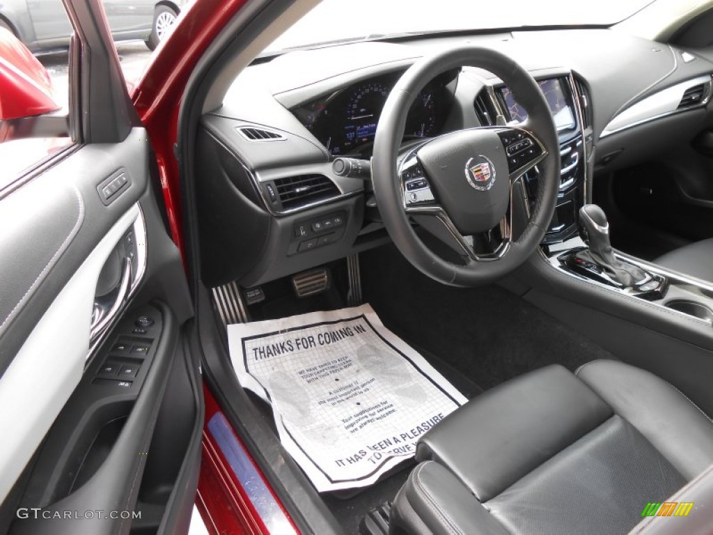 Jet Black/Jet Black Interior 2014 Cadillac ATS 2.0L Turbo AWD Photo #91563293