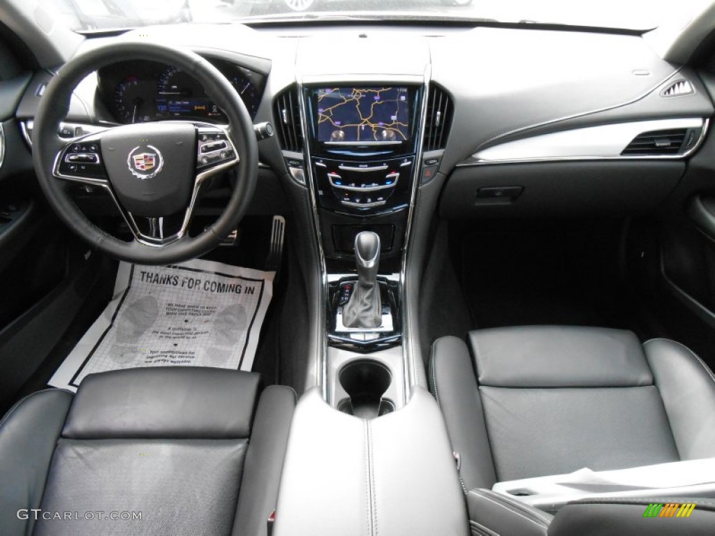 2014 Cadillac ATS 2.0L Turbo AWD Jet Black/Jet Black Dashboard Photo #91563359