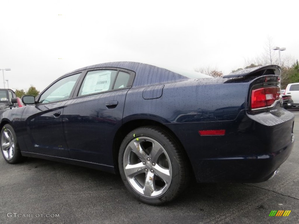 2014 Charger SXT - Jazz Blue Pearl / Black photo #2