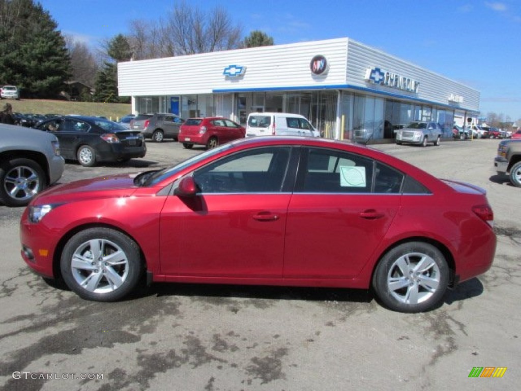 2014 Cruze Diesel - Crystal Red Tintcoat / Jet Black photo #2