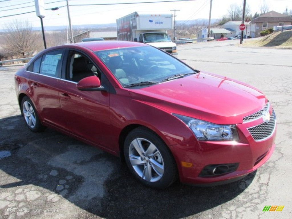 2014 Cruze Diesel - Crystal Red Tintcoat / Jet Black photo #5