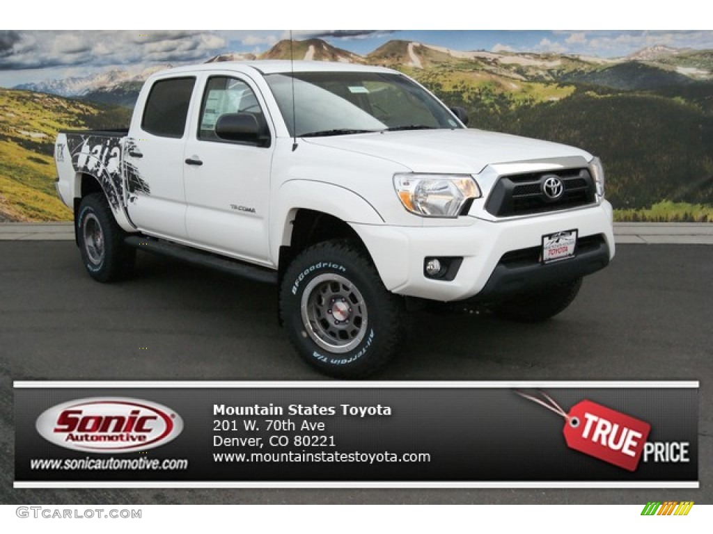 Super White Toyota Tacoma