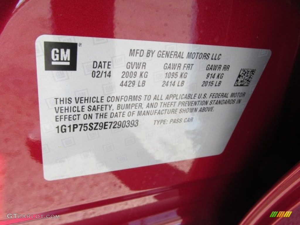 2014 Cruze Diesel - Crystal Red Tintcoat / Jet Black photo #20