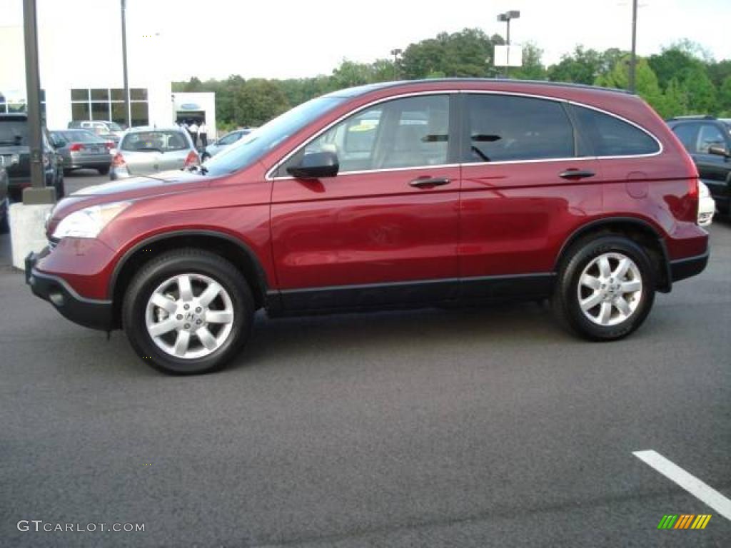 2008 CR-V EX - Tango Red Pearl / Gray photo #3