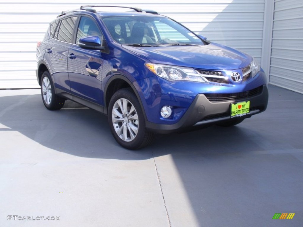 2014 RAV4 Limited - Blue Crush Metallic / Black photo #1