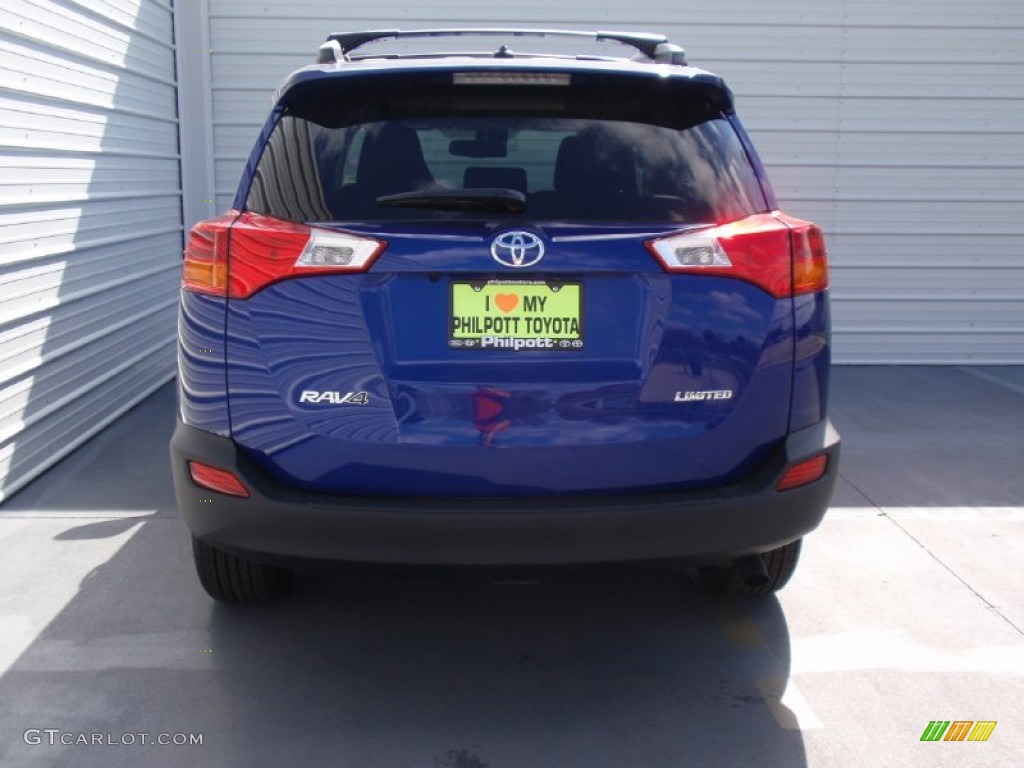 2014 RAV4 Limited - Blue Crush Metallic / Black photo #5