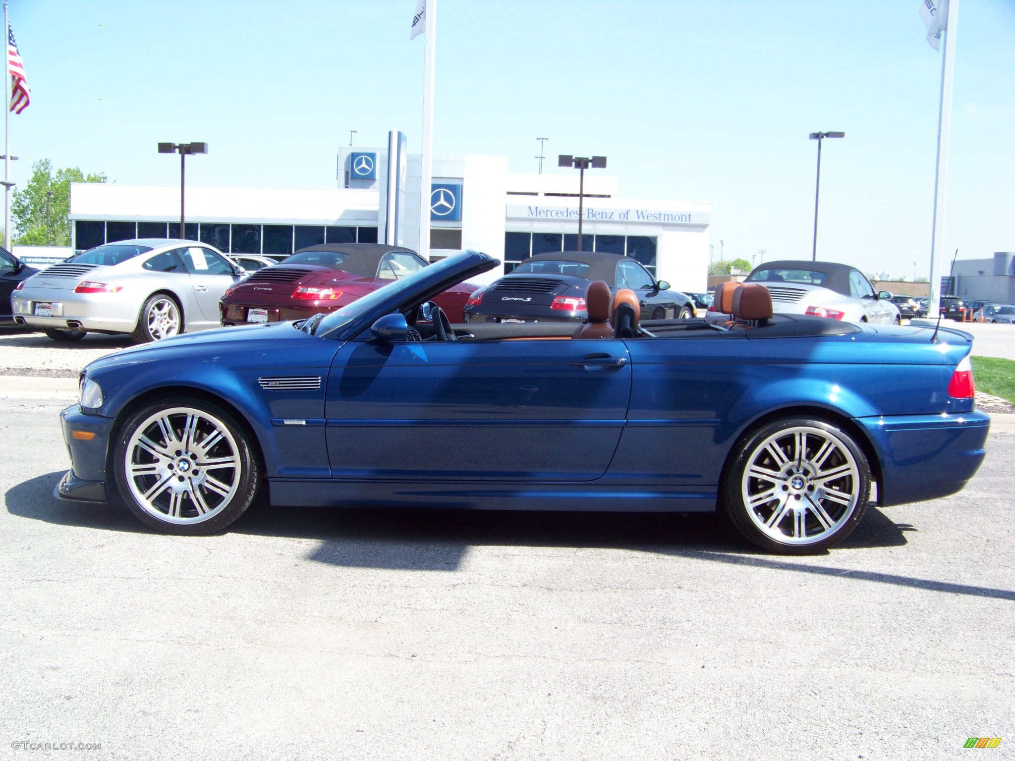 2003 M3 Dinan Convertible - Topaz Blue Metallic / Cinnamon photo #8