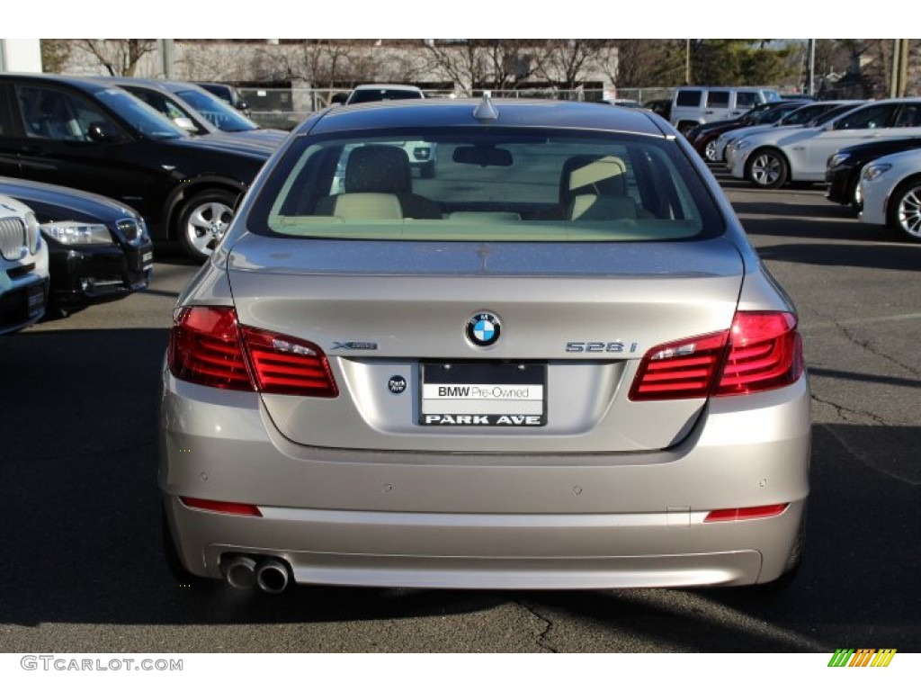 2013 5 Series 528i xDrive Sedan - Cashmere Silver Metallic / Venetian Beige photo #4