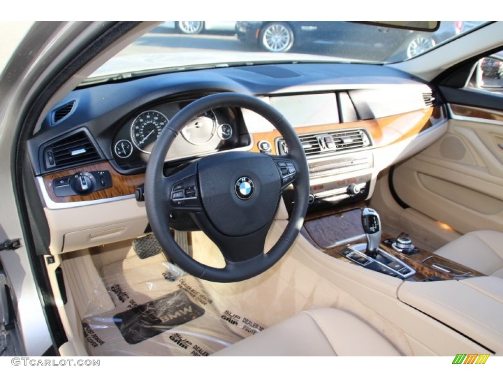 2013 5 Series 528i xDrive Sedan - Cashmere Silver Metallic / Venetian Beige photo #9