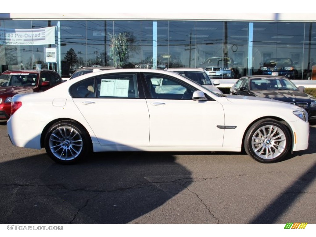 2012 7 Series 750i xDrive Sedan - Alpine White / Saddle/Black photo #2