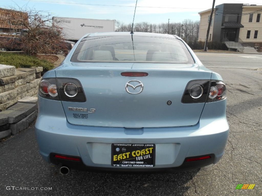 2008 MAZDA3 i Touring Sedan - Icy Blue Metallic / Beige photo #5