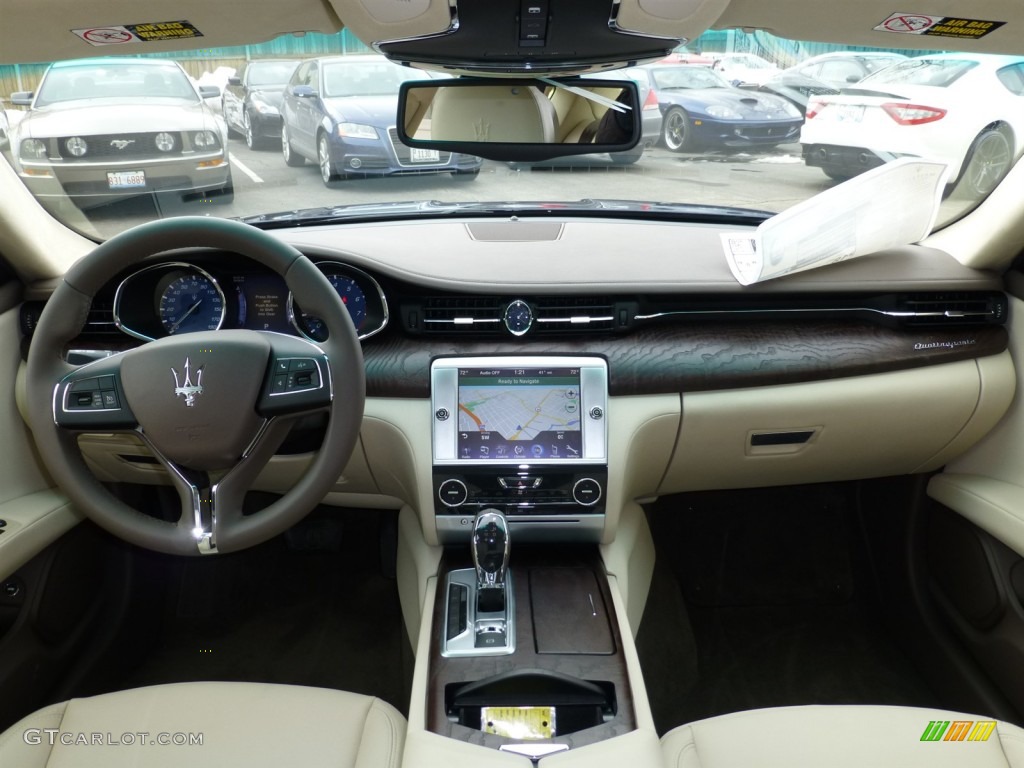 2014 Maserati Quattroporte S Q4 AWD Sabbia Dashboard Photo #91574828